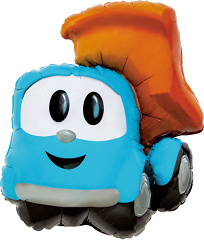 Шар с клапаном (14''/36 см) Мини-фигура, Грузовичок Лёва, 1 шт.