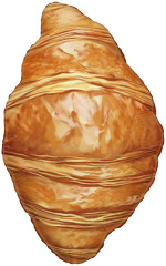 Шар (29''/74 см) Фигура, Круассан, 1 шт. в уп.