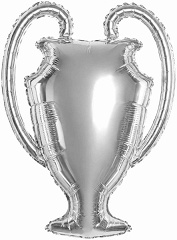 Шар (30''/76 см) Фигура, Кубок Чемпиона, Серебро, 1 шт. в уп.