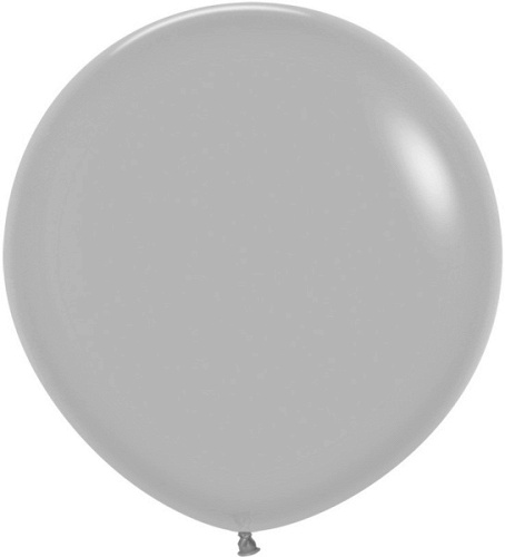 S Шар (24''/61 см) Серый (081), пастель, 1 шт.