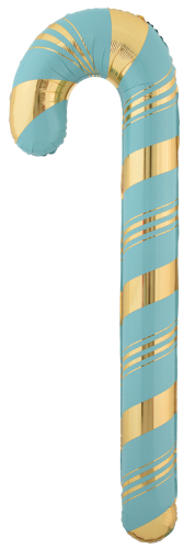 Шар (29''/74 см) Фигура, Леденец, Трость Голубой, 1 шт. в уп.