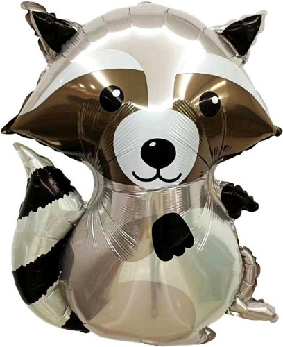 Шар (34''/86 см) Фигура, Лесной Енот, 1 шт. в уп.