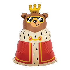 Шар (13''/33 см) Мини-фигура, Король дня, 1 шт.