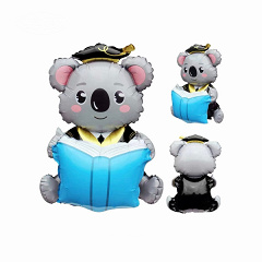 Шар 3D (37"/94 см) Фигура, Коала Выпускник, 1 шт. в уп.