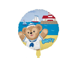Шар (18"/46 см) Круг, Медвежонок, Морячок, 1 шт.
