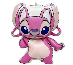 Шар (28"/71 см) Фигура, Монстрик Розовый, Танцующий, 1 шт. в уп.