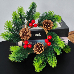 Новогодний венок, 23 см, 1 шт.