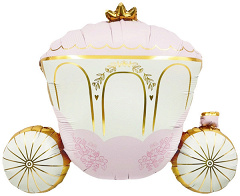 Шар (34"/86 см) Фигура, Карета Принцессы, 1 шт. в уп.