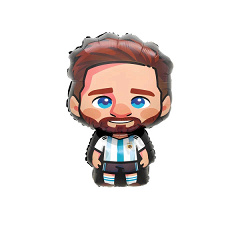 Шар (29''/74 см) Фигура, Футболист, Месси, 1 шт. в уп.