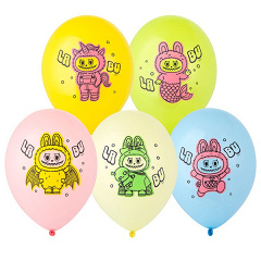 Шар с рис 14" Эльфы плюшевые куклы 2цв