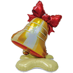 Шар 3D (47''/119 см) Фигура на подставке, Колокольчик, 1 шт. в уп.