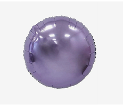 Шар (18"/46 см) Круг, Сиреневый, 1 шт. 