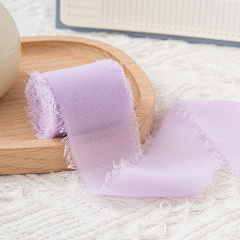 Лента декоративная (4 см*5 м) Сиреневая, 1 шт.