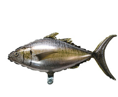 Шар (28"/71 см) Фигура, Рыба (надув воздухом), 1 шт. в уп.