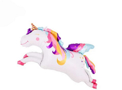 Шар (41''/104 см) Фигура, Единорог, Летящий, 1 шт. в уп.