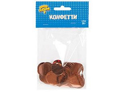 Конфетти фольга, Сердца, Розовое Золото, 2,5 см, 20 гр.