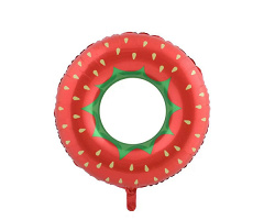Шар (24"/61 см) Фигура, Надувной круг, Клубника, 1 шт. в уп.