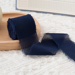 Лента декоративная (4 см*5 м) Темно-Синяя, 1 шт.