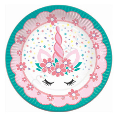 Тарелки (7"/18 см) Единорог, 6 шт.