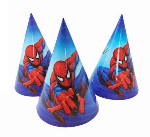 Колпаки, Человек паук, 16 см, 6 шт.