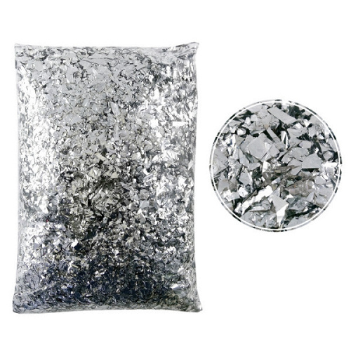 Конфетти дробленые, Серебро, Металлик, 250 гр.