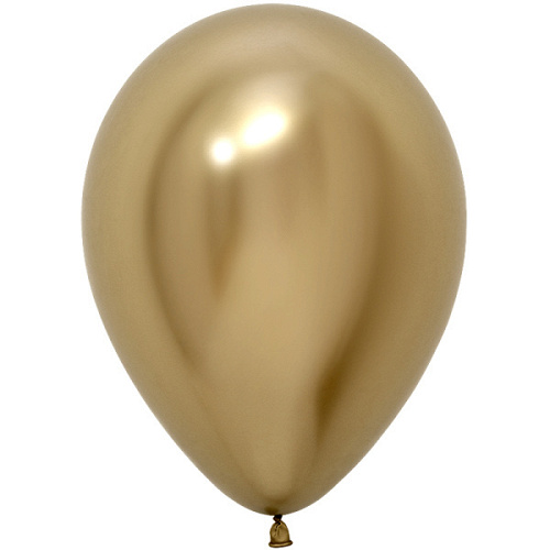 S Шар (12''/30 см) Reflex, Зеркальный блеск, Золото (970), хром, 12 шт. (212970-12)