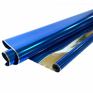 Пленка для цветов "Металл Синяя"