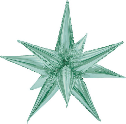 Шар 3D (26"/66 см) Звезда, Составная, Олива, 1 шт. в уп.