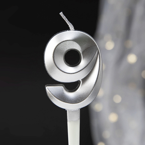 Свеча, 9  грани, Серебро, 1 шт.
