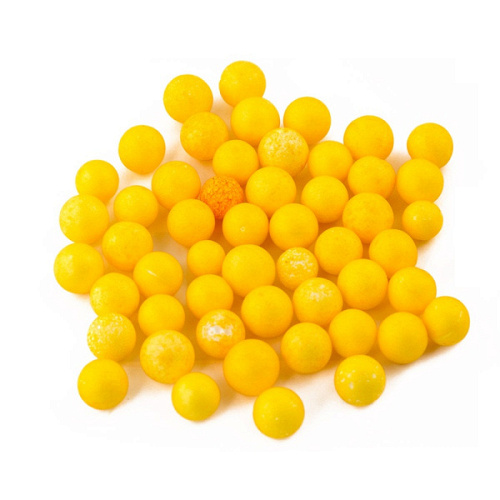 Шарики пенопласт 6-8мм желтые 10 гр