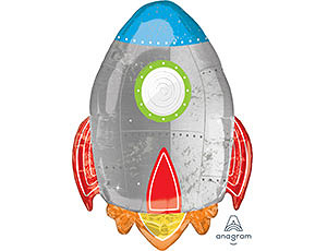 A Шар (29''/74 см) Фигура, Ракета, 1 шт. в уп.