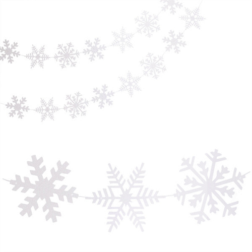 Гирлянда-подвеска, Снежинки, Голография, 200 см, 1 уп.