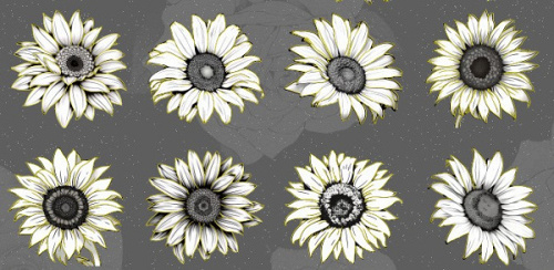 Наклейки декоративные, Маргаритка, Белый, 20 шт.