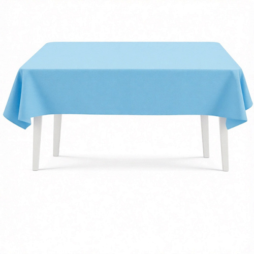 Скатерть одноразовая, Голубой, 137*274 см, 1 шт.