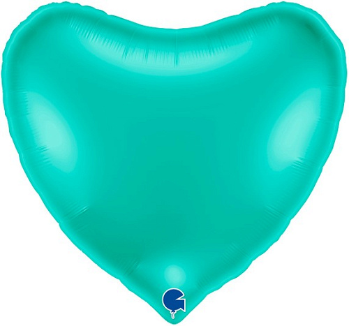 G Шар (36''/91 см) Сердце, Тиффани, 1 шт. в уп.
