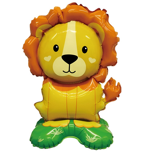 Шар 3D (23"/60 см) Фигура на подставке, Львенок, 1 шт. в уп.