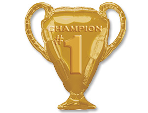 A Шар (28"/71 см) Фигура, Кубок чемпиона, Золото, 1 шт. в уп.