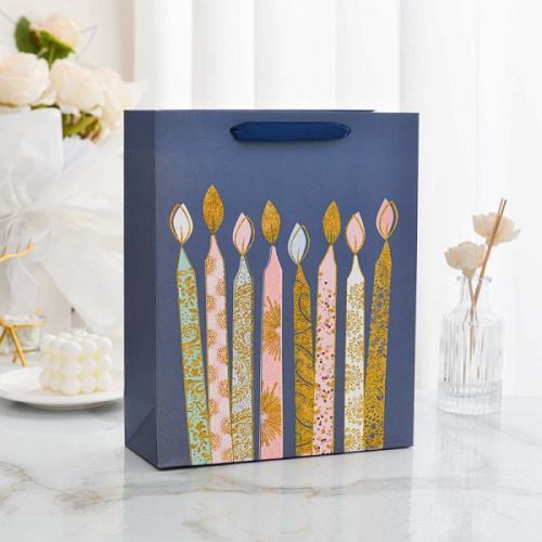 Пакет подарочный, Свечи, 26*10*32 см, 1 шт.