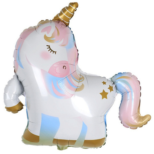 Шар (29"/74 см) Фигура, Единорог спящий, 1 шт. в уп.