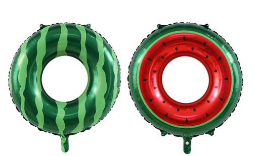 Шар (24"/61 см) Фигура, Надувной круг, Арбуз, 1 шт. в уп.