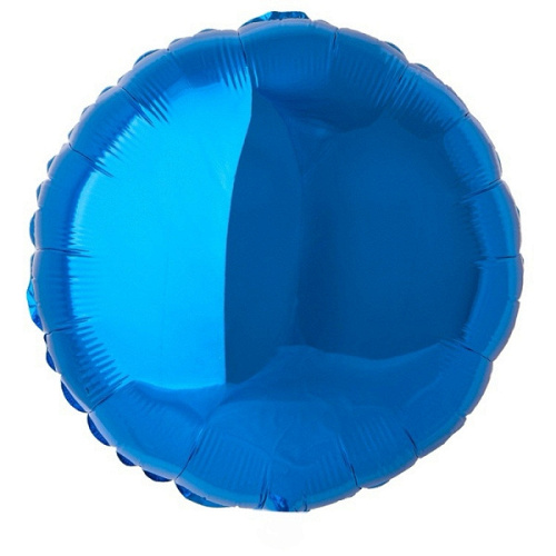 Шар (18''/46 см) Круг, Синий, 1 шт.