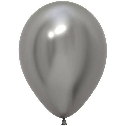 S Шар (12''/30 см) Reflex, Зеркальный блеск, Серебро (981), хром, 12 шт. (212981-12)