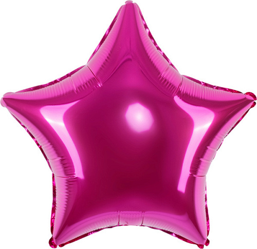 Шар (18''/46 см) Звезда, Фуше, 1 шт.