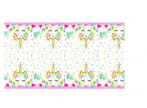 Скатерть одноразовая, Единорог, 108*180 см, 1 шт.