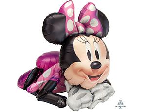 A Шар 3D (35"/89 см) Фигура, Минни Лежачая, 1 шт. в уп.