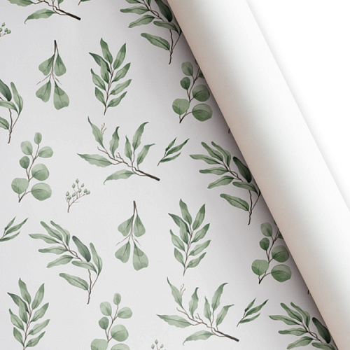 Бумага подарочная "Ботаника" / листы