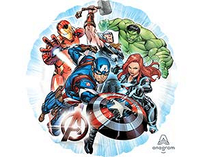 A Шар (18''/46 см) Круг, Мстители, 1 шт. в уп.