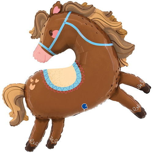 G Шар (37"/94 см) Фигура, Лошадка, 1 шт. в уп.