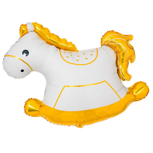 Шар (37"/94 см) Фигура, Лошадка-Качалка, 1 шт. в уп.