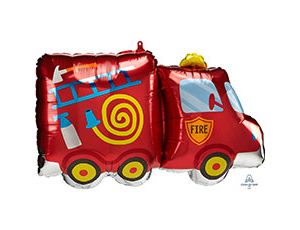 A Шар (30"/76 см) Фигура, Машина пожарная, 1 шт. в уп.